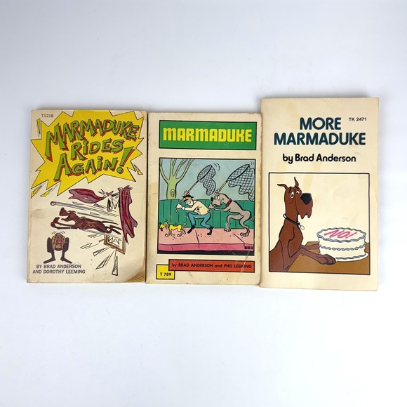 Brad Anderson Other - Marmaduke Book Lot 3 Scholastic Book Services Brad Anderson Leeming